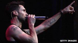 Adam Levine of Maroon 5