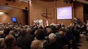Church service in memory of Vicar, John Suddards