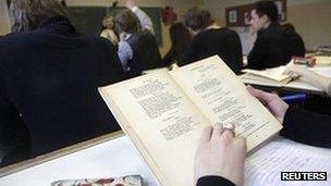 Russian literature lessons in Riga on 15 February 2012