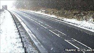 Snow on the A9