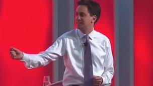 Ed Miliband yng Nghynhadledd Llafur Cymru