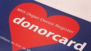 Donor card