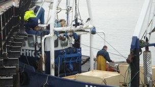 The trawler in Southend pier