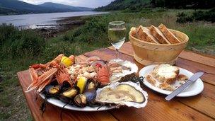 Loch Fyne Oysters produce