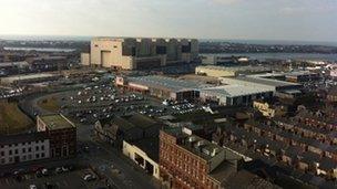 Barrow-in-Furness skyline