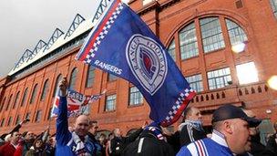 Fans at Ibrox