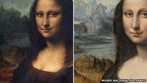 The Mona Lisa and the replica