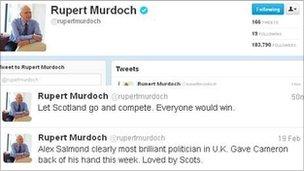 rupert murdoch tweet