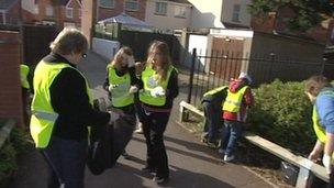 Community litter pick in Highbridge