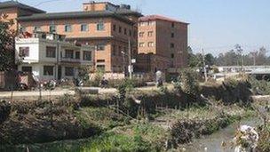 Expensive residence on the banks of the Bagmati