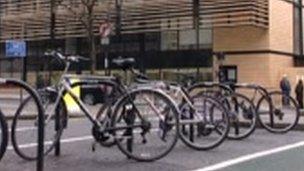 bikes outside UCL London