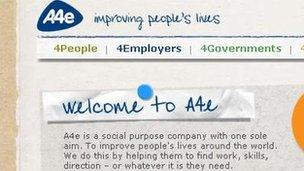 A4e website detail