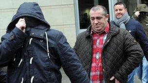 Supergrass accused leave after acquittals (Pacemaker pics)