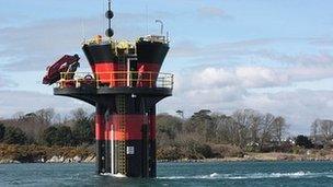 Seagen turbine in Strangford Lough