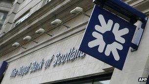 The Royal Bank of Scotland building in the Haymarket in London