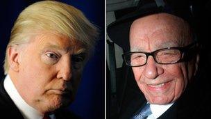 Donald Trump and Rupert Murdoch