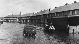 Canvey along with much of the east coast of England was badly hit by the floods