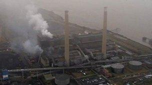 Tilbury power station fire