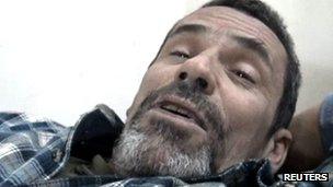 Grab from video of British photographer Paul Conroy in Homs on 22 February 2012