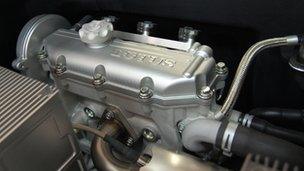 Lotus three-cylinder engine