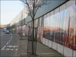 Peace barriers were mainly erected at sectarian flash-points