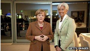 Angela Merkel and Christine Lagarde