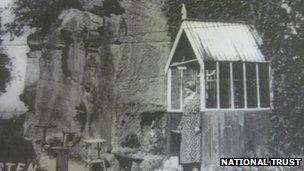 The Martindale Caves site in the 1930s