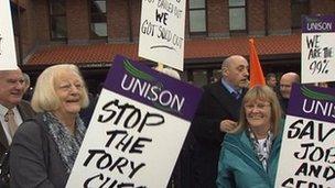 Gateshead protesters