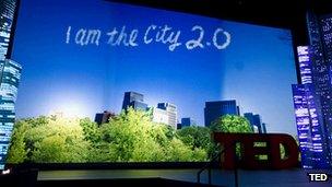 City 2.0 on TED stage