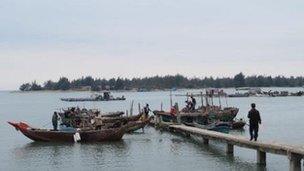 Fishing boats in Wukan