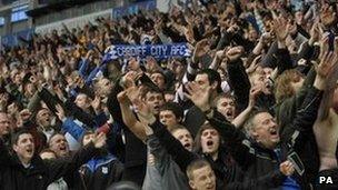 Cardiff City supporters