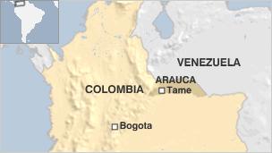 Map of Colombia