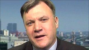 Shadow chancellor Ed Balls