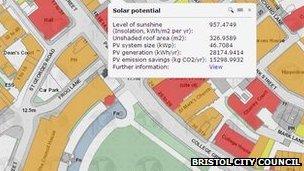 Solar map