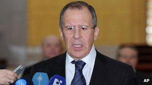 Russian Foreign Minister Sergei Lavrov (Feb 2012)