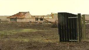 The former visitor centre is part of land that will be flooded