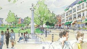 Artist's impression of Jubilee Square