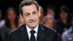 Nicolas Sarkozy at his interview on French television [6 March 2012]