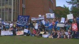 School protesters last summer