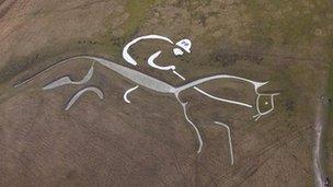 Oxfordshire's Uffington Horse hill carving