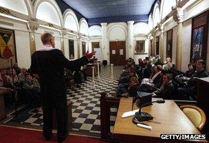 Open day at the Grand Lodge of France's freemasonry in Paris, 2010