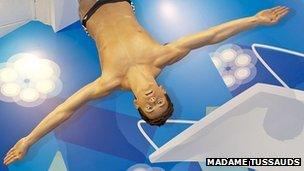 Tom Daley waxwork. Pic: Madame Tussauds