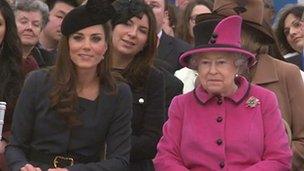 The Queen and Duchess of Cambridge