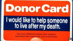 Donor Card