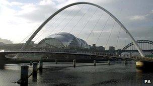 Sage Gateshead and Millennium Bridge