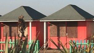 Mablethorpe beach huts