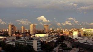 Tower blocks in west London