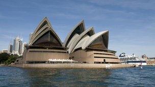 File picture of the Sydney Opera House, 21 April, 2009