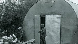 The men were shot close to farm outbuildings in Armagh