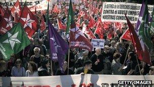 Protests in Madrid